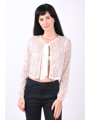 Bolero Dama Vila Vivilja Cover Up Cloud Dancer